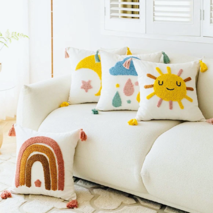 EMBROIDERED CUSHION COVER