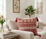 EMBROIDERED CUSHION COVER
