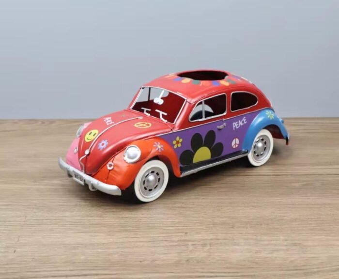 VINTAGE METAL CAR TISSUE BOX - Image 2