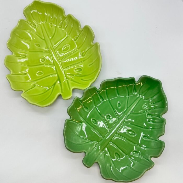 CERAMIC SERVING LEAVES PLATES - Image 4