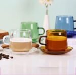 GLASS MUG WITH PLATE - Image 3