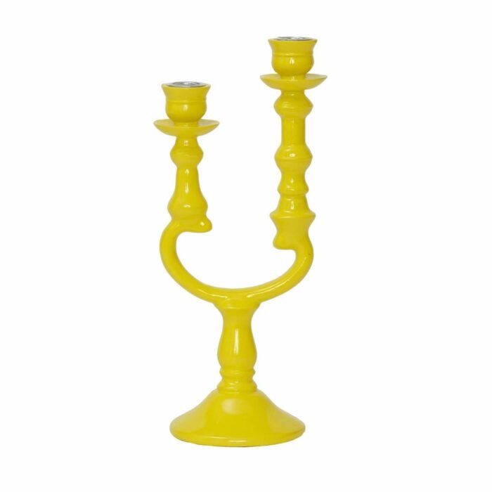 YELLOW CANDLE HOLDER - Image 2