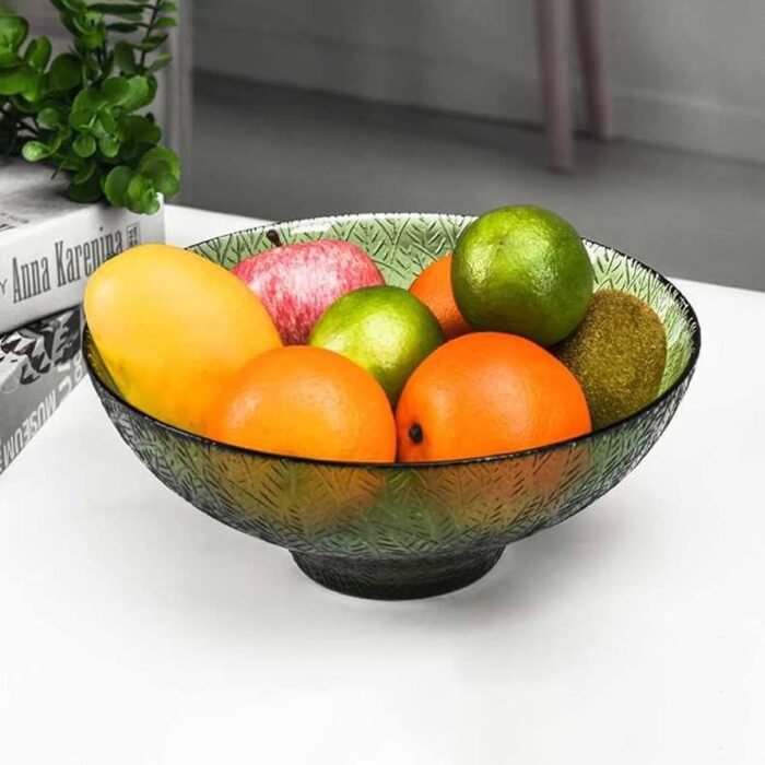 NORDIC GLASS FRUIT/ SALAD BOWL - Image 1