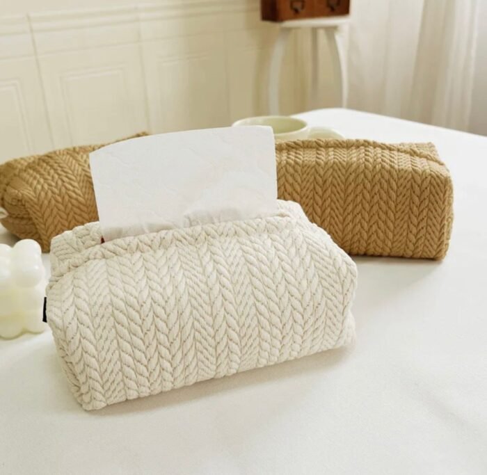 NORDIC TEXTURE TISSUE CASE NAPKIN HOLDER - Image 1
