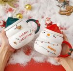 CHRISTMAS MUG WITH SANTA HAT LID AND SPOON IN A GIFT BOX - Image 5