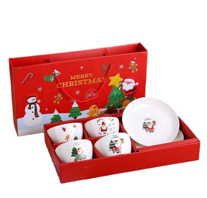 SET OF 4 BOWLS AND 2 PLATES WITH GIFT BOX - Image 6
