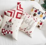 CHRISTMAS CUSHIONS EMBROIDERED COVER