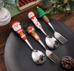 CHRISTMAS KIDS CUTLERY SET OF TWO