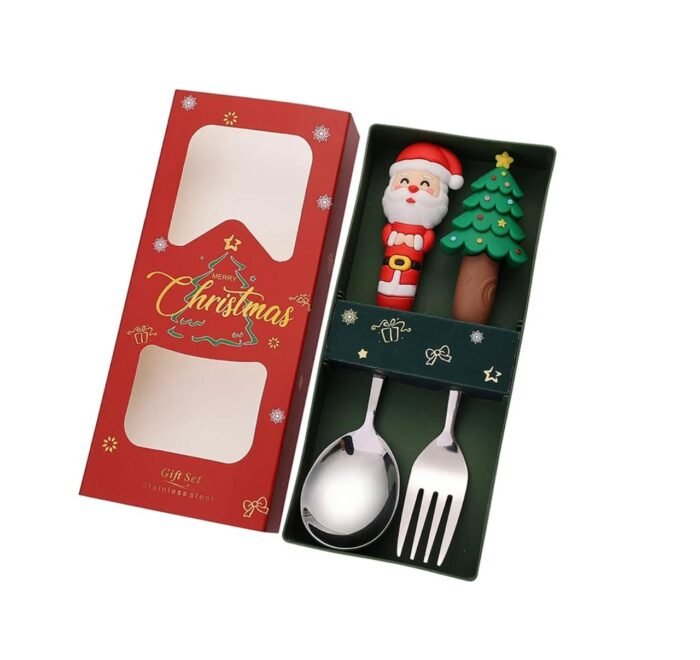 CHRISTMAS KIDS CUTLERY SET OF TWO - Image 2