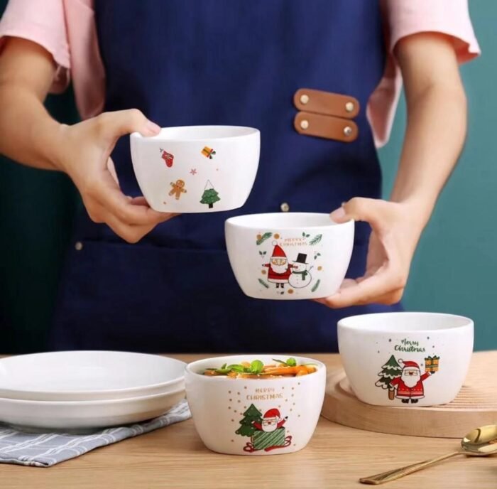 SET OF 4 BOWLS AND 2 PLATES WITH GIFT BOX - Image 4