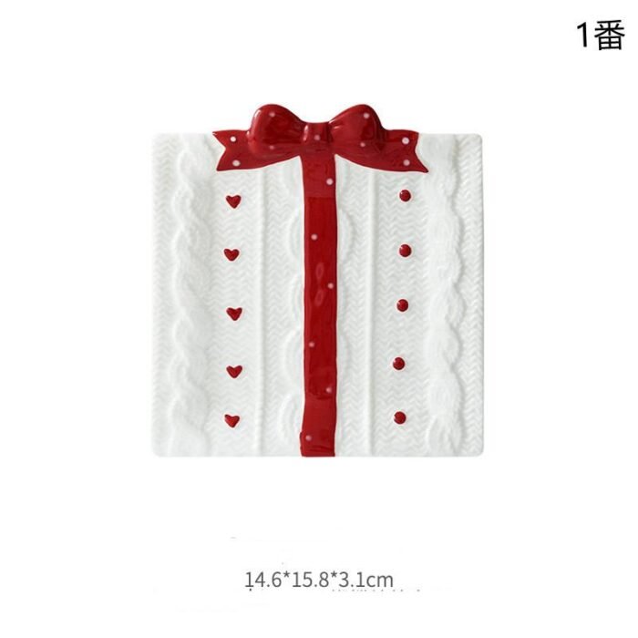 SET OF TWO CERAMIC GIFT PLATES - Image 2