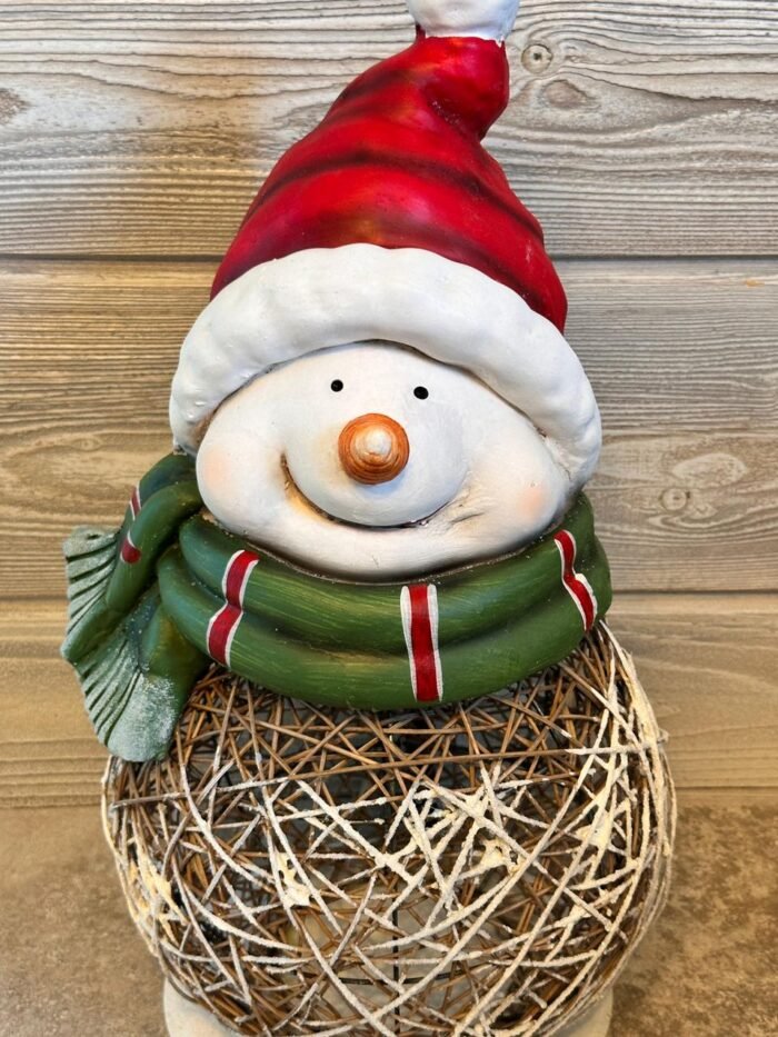 INDOOR / OUTDOOR SNOWMAN HUGE STATUE WITH LIGHT - Image 3