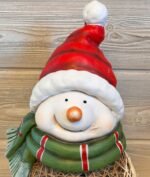 INDOOR / OUTDOOR SNOWMAN HUGE STATUE WITH LIGHT - Image 2