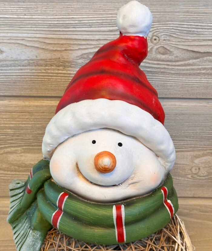 INDOOR / OUTDOOR SNOWMAN HUGE STATUE WITH LIGHT - Image 2