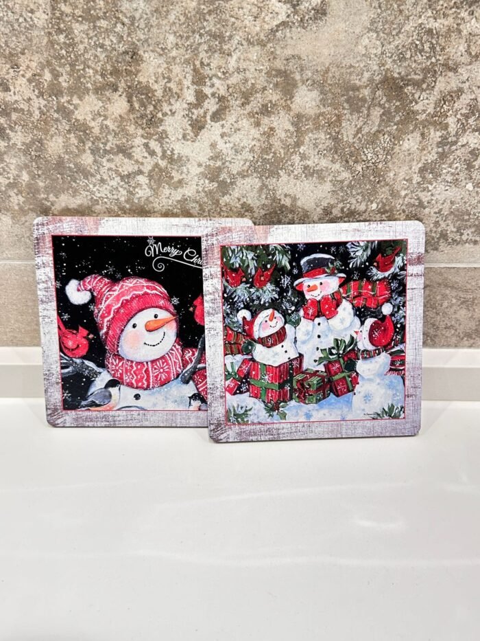 SET OF 2 HOT POT CHRISTMAS COASTER - Image 3