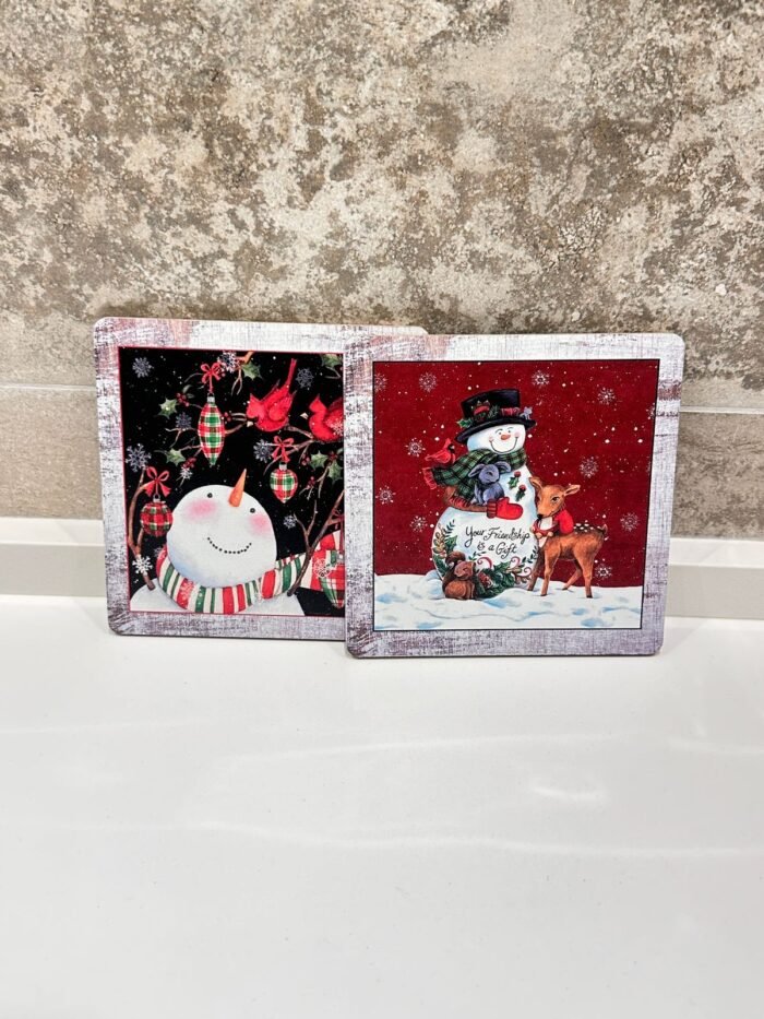 SET OF 2 HOT POT CHRISTMAS COASTER - Image 2