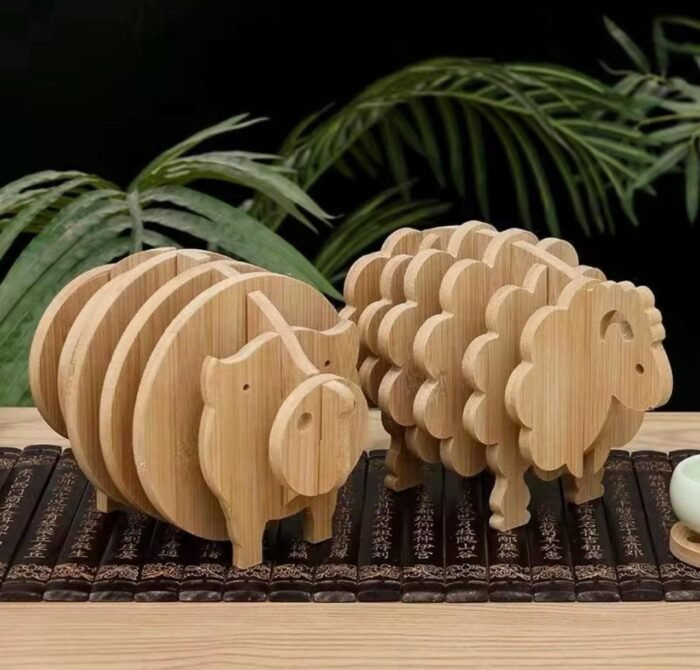 BAMBOO COASTERS SET - Image 1