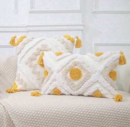 SET OF TWO EMBROIDERED CUSHION COVER