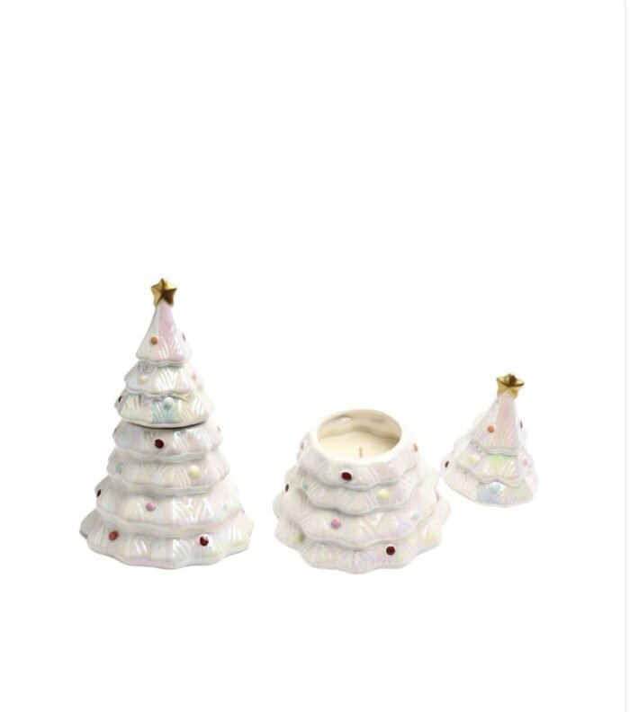 CHRISTMAS CERAMIC TREE SCENTED CANDLE - Image 4