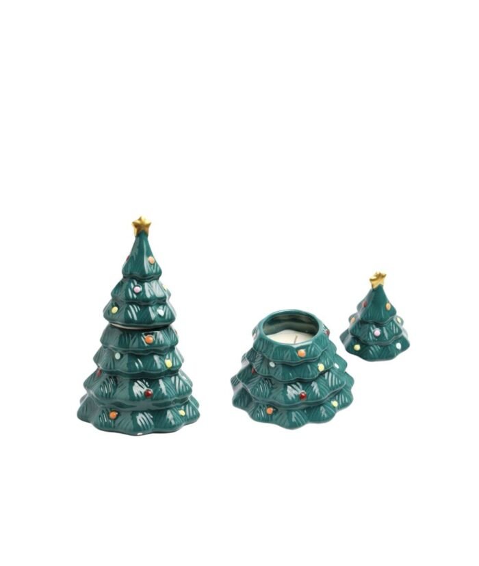 CHRISTMAS CERAMIC TREE SCENTED CANDLE - Image 3