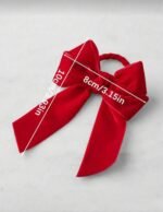 CHRISTMAS VELVET BOW RING NAPKIN HOLDER SET OF 4 - Image 4