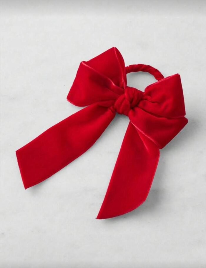CHRISTMAS VELVET BOW RING NAPKIN HOLDER SET OF 4 - Image 6
