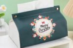 LEATHER CHRSTMAS TISSUE BOX - Image 2