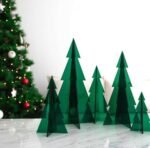 5 PIECES ACRYLIC CHRISTMAS TREE TABLE DECORATION - Image 2