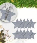 STAR CHRISTMAS CUTLERY HOLDER SET OF FIVE - Image 6