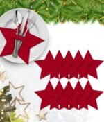 STAR CHRISTMAS CUTLERY HOLDER SET OF FIVE - Image 4