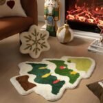 CHRISTMAS TREE SHAPED CARPET
