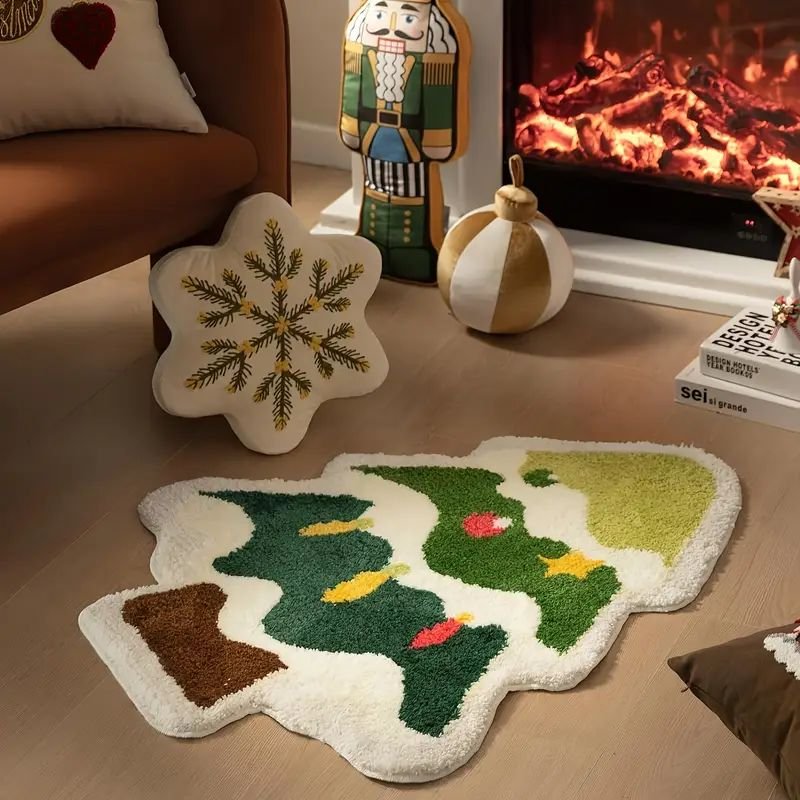 WhatsApp Image 2025-10-23 at 4.52.33 PM (1) CHRISTMAS TREE SHAPED CARPET - Image 1