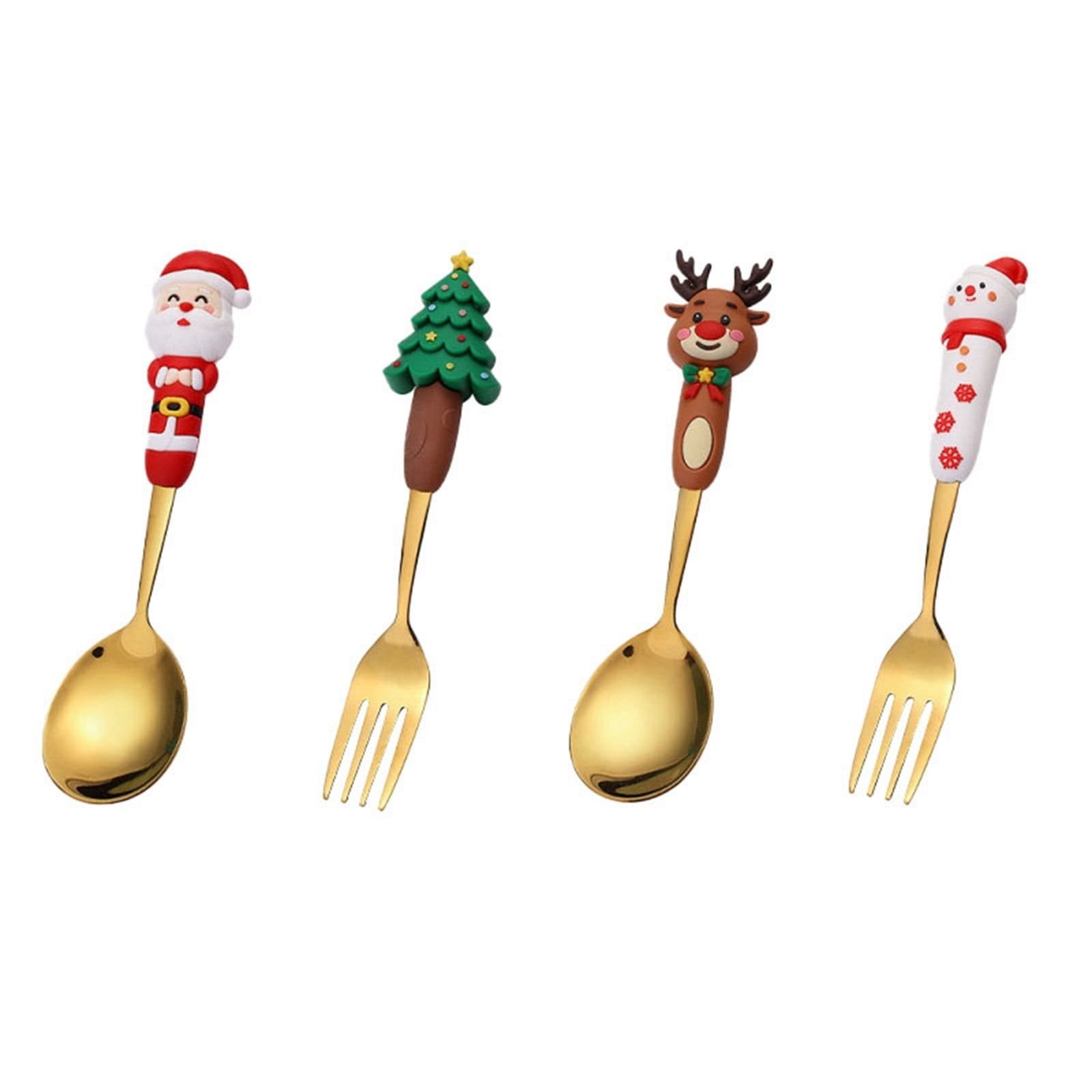 WhatsApp Image 2025-10-23 at 4.52.33 PM SET OF 4 GOLD CHRISTMAS CUTLERY - Image 5