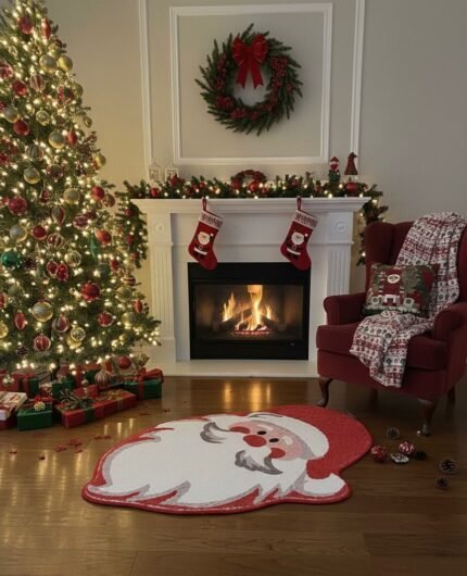 SANTA SHAPED CARPET