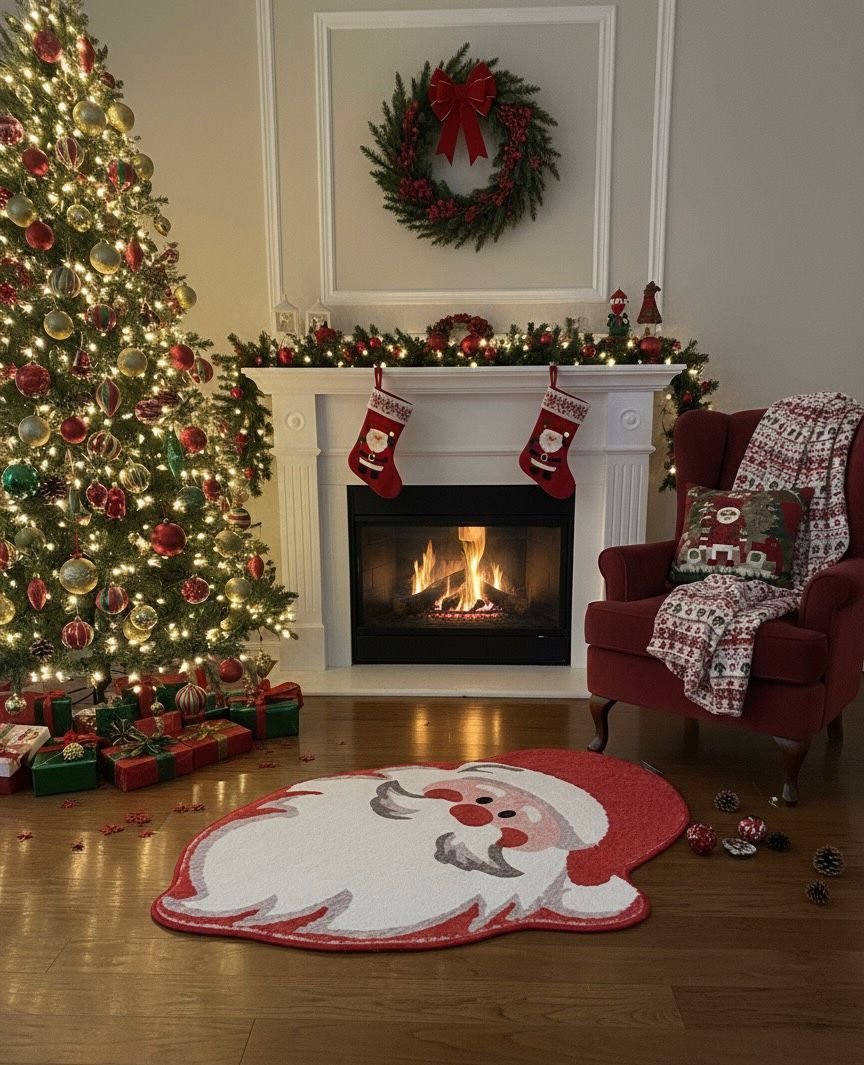 WhatsApp Image 2025-10-23 at 4.52.35 PM (1) SANTA SHAPED CARPET - Image 1