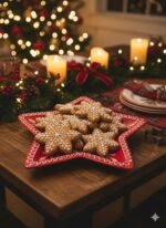 STAR CHRISTMAS PLATE 22 CM