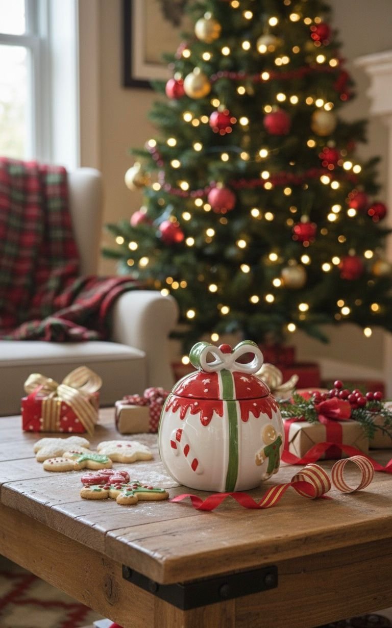 WhatsApp Image 2025-10-23 at 4.52.37 PM (4) CERAMIC CHRISTMAS ROUND BALL CONTAINER - Image 1