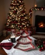 NUTCRACKER CHRISTMAS TREE PLATE IN A GIFT BOX