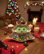 CHRISTMAS GREEN TREE PLATE IN A GIFT BOX - Image 3