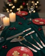 CHRISTMAS SET OF 6 FORKS AND 2 CAKE KNIVES - Image 8