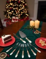 CHRISTMAS SET OF 6 FORKS AND 2 CAKE KNIVES - Image 6