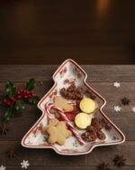 CHRISTMAS SANTA TREE PLATE IN A GIFT BOX