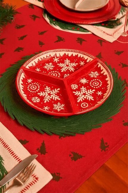 THREE COMPARTMENTS CHRISTMAS TRAY