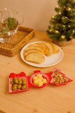 CHRISTMAS TRIPLE SNACK CERAMIC BOWL - Image 2