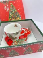 CHRISTMAS TREE CUP AND SAUCER INA GIFT BOX - Image 2