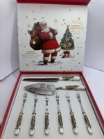CHRISTMAS SET OF 6 FORKS AND 2 CAKE KNIVES - Image 2