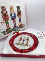 CHRISTMAS PLATE AND KNIFE IN A GIFT BOX 27 CM - Image 2