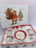 SET OF SIX CHRISTMAS COFFEE CUPS & SAUCERS IN A GIFT BOX - Image 4