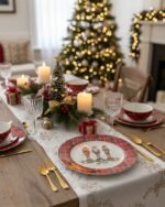 SET OF SIX CHRISTMAS PLATES IN A GIFT BOX