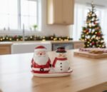 SANTA & SNOWMAN SALT AND PEPPER SET